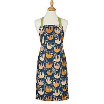 Ulster Weavers Hanging Around Oilcloth Apron Blue, Green and Yellow