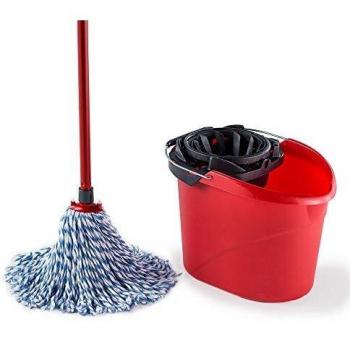 Vileda SuperMocio Microfiber and Cotton Mop and Bucket Set