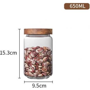 Bamboo Lid Glass Canister