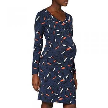 MAMALICIOUS Mlnille Nell Vestido de Embarazo L/s Jersey Abk Nf A. Azul