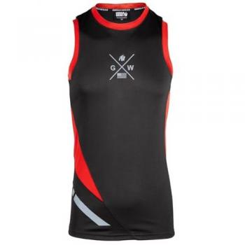 Rotes Hornell‑Tanktshirt von Gorilla Wear – Größe S