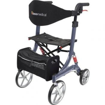 Bescomedical Rollator Spring Deluxe, grau, höhenverstellbare Griffe