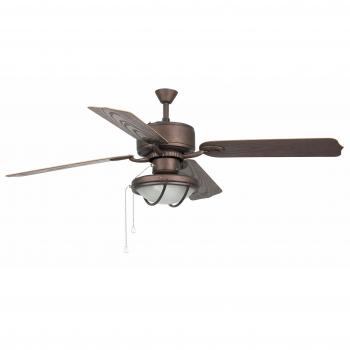 Barcelona 33356 Projektor mit Eisen‑Ventilator und 60 ABS‑Stahl‑Schaufeln – Glasdiffusor