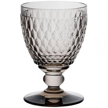 Villeroy und Boch Boston Trinkglas Smoke, 400 ml, Kristallglas, Grau