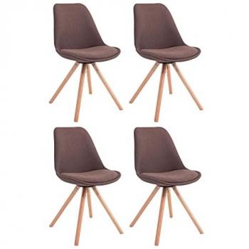 Set de 4 Sillas Toulouse en Tela Natural