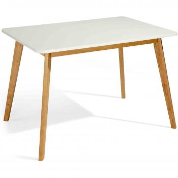 Medina Esszimmertisch – 120 × 80 × 75,5 cm, AC Design, weiß