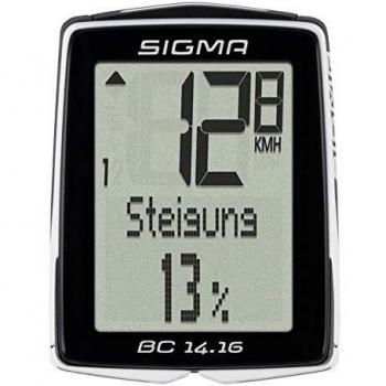 Sigma BC 14.16 STS Compteur sans Fil Mixte Adulte, Noir
