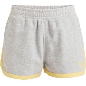 Roxy Essential Energy Scallop Shorts für Damen in Grau/Gelb, Size S