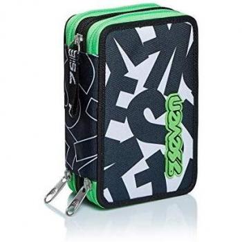 Astuccio Tecnico con 3 Zip per Ufficio e Casa
