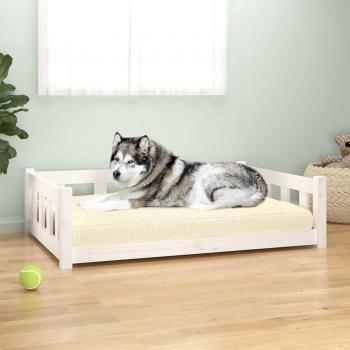 VidaXL Large White Dog Bed 105.5x75.5x28 cm