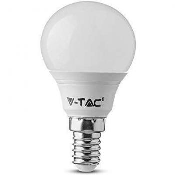 Ampoule LED E14 P45 V-TAC, Puce Samsung, 4000 K, 470 LM, 5,5 W, A+, Plastique, Blanc, Taille Unique