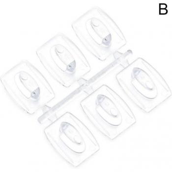 Seamless Transparent Wall Hooks