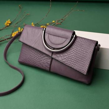 Bolso de Noche de Piel de Cocodrilo para Mujer