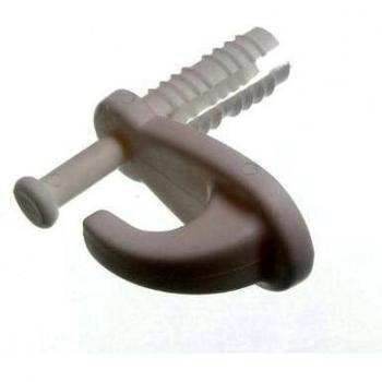 SnapLock Knock-In Plastic Cavity Wall Hollow Door Hooks (Pack of 100)