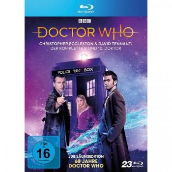 Doctor Who – Les 9 et 10 en Blu‑Ray : Christopher Eccleston & David Tennant, 60e Anniversaire (Box)