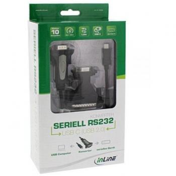 InLine® USB Typ C auf Seriell Kabel, 1,8m Länge