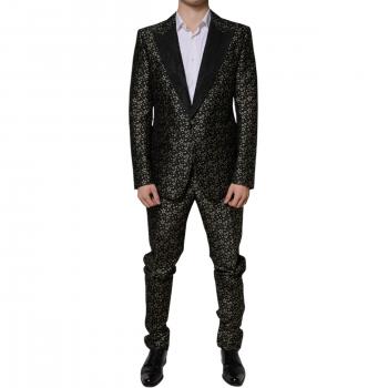 Dolce & Gabbana Slim Fit Black Stars Suit