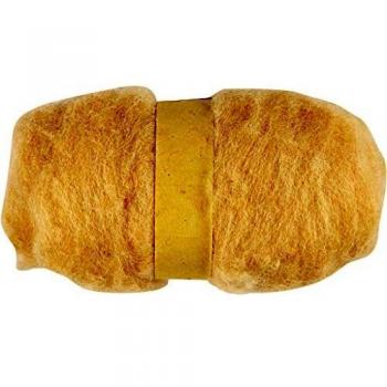 Pelote de laine cardée couleur naturelle