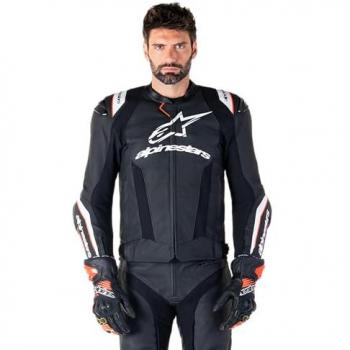 Alpinestars Missile V3 Leather Jacket – Perforated, Black & White, Size 54 Male