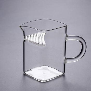 Tetera de vidrio resistente al calor con taza y filtro, 200-400ML