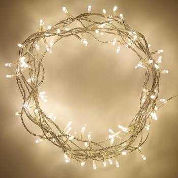 00 Warm White LED Indoor Bedroom Xmas Fairy String Lights On 8m Clear Cable