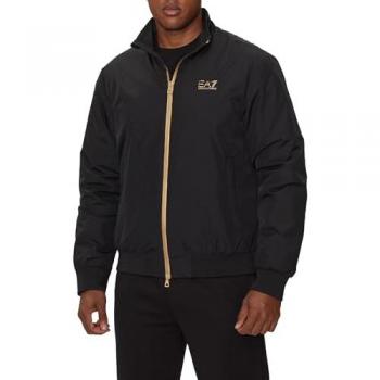 Felpa EA7 Core Identity Gold Full Zip black and doré