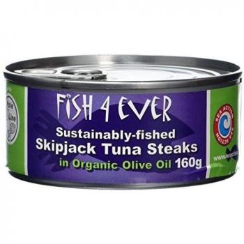 Fish 4 Ever Skipjack Tuna Steaks in Olive Oil