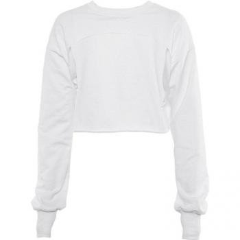 Sudadera de Mujer con Diseño de Letras y Cuello Redondo