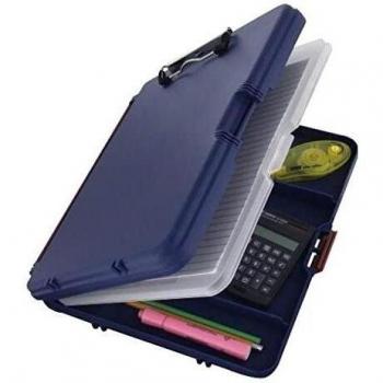 SAUNDERS Klemmbrett WorkMate II, blau, Kunststoff, unterteilt