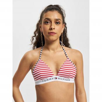 Top bikini Tommy Hilfiger Original Raya Rojo y Blanco Mujer