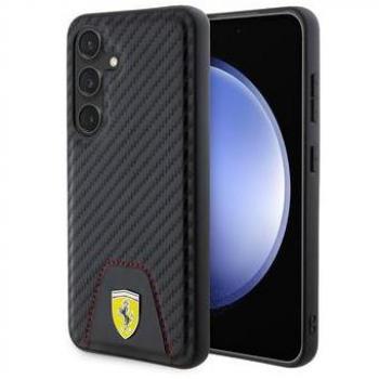 Ferrari Black Carbon Fiber Case for Samsung Galaxy S24