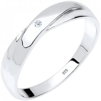 DIAMORE Ring für Damen mit Diamant (0.02 ct.) aus 925 Sterling Silber