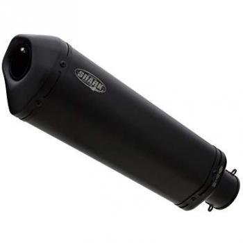 SHARK EXHAUST DSX-10 noir mat en acier inoxydable