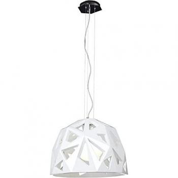 Mantra Leuchtenkörper 1L Weiß Facette, Chromoptik, 26 W E27