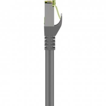 Goobay Hochgeschwindigkeits CAT 8.1 S/FTP Patchkabel Grau