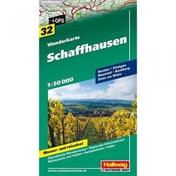 Wanderkarte Schaffhausen: 1:50.000, Blatt 32, wasser