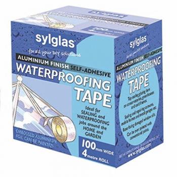 Sylglas SYLAT100 Aluminium Finish Waterproofing Tape 100mm x 4m