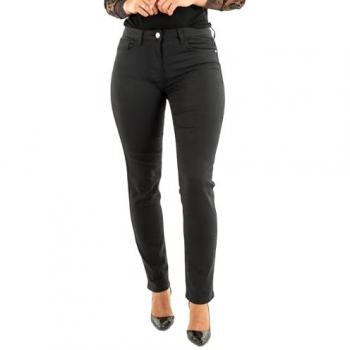 Pantalon Droit Noir Uni en Coton, Édition Limited – Petroi