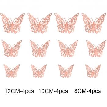 Decoración de Pared con Mariposas Metálicas