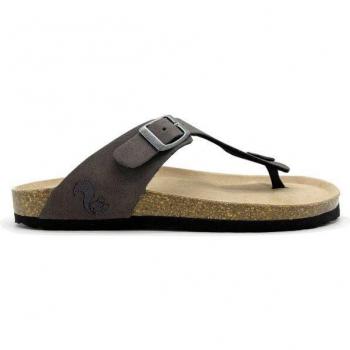 Thies 1856® Eco Bio Thong Sandale aus rec. PET mit Kork‑Tieffußbett – Männer – Umweltfreundlich