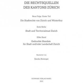 Gedruckte Mandate für Stadt und/oder Landschaft Zürich