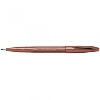 2 x Pentel Faserschreiber Sign Pen 0,8mm Rundspitze braun