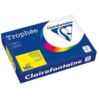 CLAIREFONTAINE Trophée Druckerpapier 250 Blatt A4 kanariengelb
