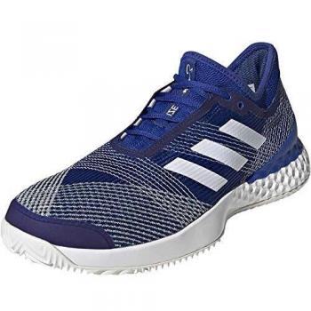 Adidas Männer Adizero Ubersonic 3 M Clay Tennis Schuhe – Royal Blue + FTWR Weiß + Off-White, EU 47 1/3