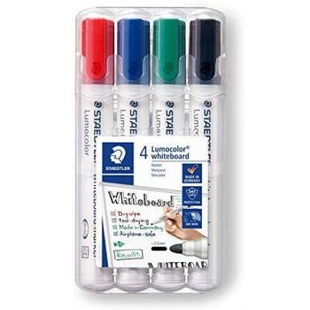 STAEDTLER 351 WP4 Lumocolor Whiteboard Marker Bullet Tip