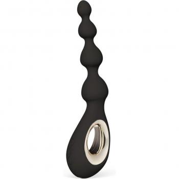 Bolas Anales Lelo Soraya: Vibrador Negro de 23,4 cm