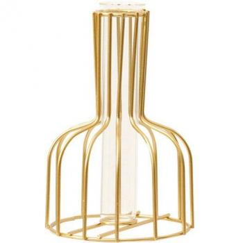 Wrought Iron Hydroponic Decor Vase