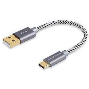 Cable USB Tipo C Corto 0.8FT CableCreation