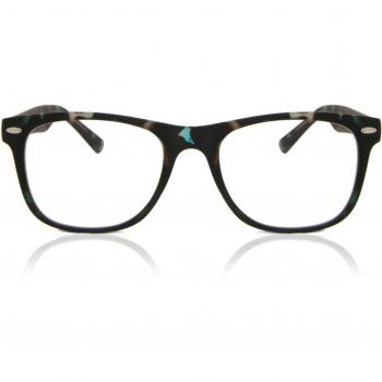 Cuadrado Armazón Completo de Plástico en Tortoiseshell con Lentes Recetadas Para Hombre