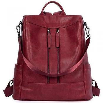 Bromen Rucksack „Schutzrot“ – Ledernierung, Damenhandtasche & Tagesrucksack